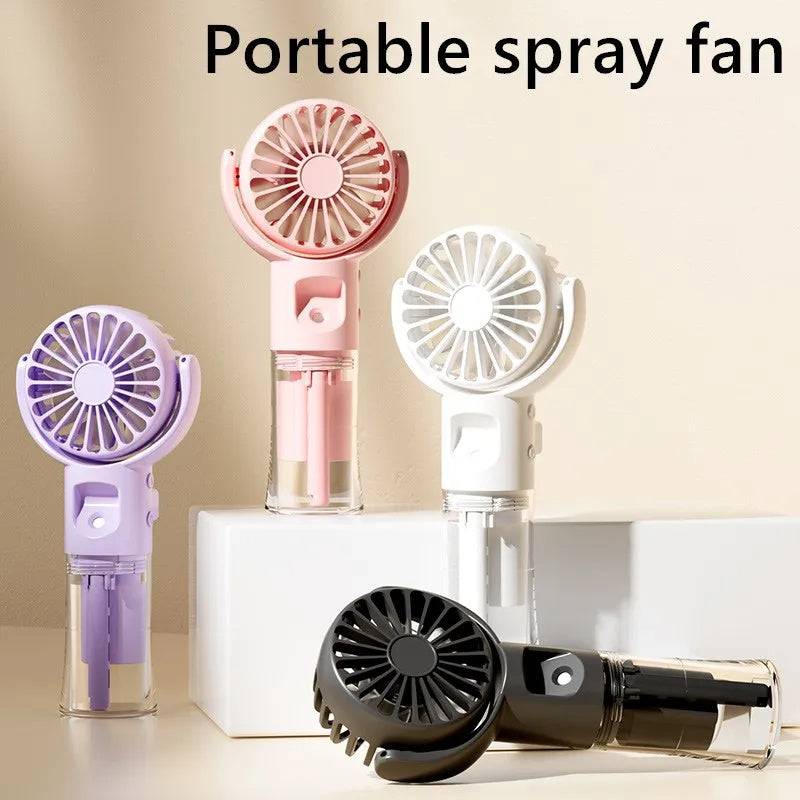 Portable Handheld Spray Fan 4-Speed Water