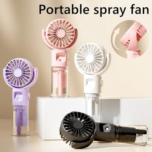 Portable Handheld Spray Fan 4-Speed Water